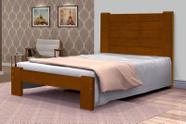 Cama Super King Size Malbec de Madeira Maciça Angelim Pedra/Tauari - Cor Imbuia