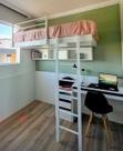 Cama Suspensa de Solteiro M3 Branca sem leds