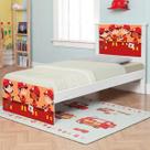 Cama tema solteiro tropa de bombeiros