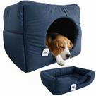 Cama Toca Luxo Filhote Cao Lavavel Gato Caminha Azul Grande