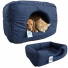 Cama Toca Luxo Filhote Cao Lavavel Gato Caminha Azul Media