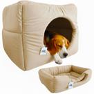 Cama Toca Luxo Filhote Cao Lavavel Gato Caminha Bege Grande