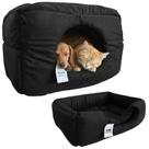 Cama Toca Luxo Filhote Cao Lavavel Gato Caminha Preto Media