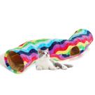 Cama Túnel para Gatos LUCKITTY - Formato S Rainbow Wave 120cm