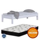 Cama Turca Solteiro Cor Branco com colchao