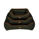 Cama Urban Puppy Retangular Confort Sarja Lisa Musgo para Cães e Gatos - Tamanho M