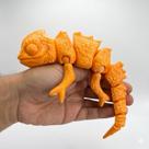 Camaleão Articulado Flexível e Interativo Brinquedo Decorativo