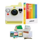 Cámara Analógica Polaroid Now Generación 3 Amarilla con Kit de Películas