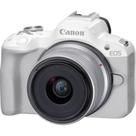 Camara canon eos r50 kit rf-s 18-45mm stm white 1gta.