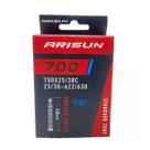 Câmara de ar 700 x 25/38 bike Arisun bico fino presta 48 mm