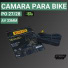 Câmara de Ar Bicicleta Aro 27 e Aro 28 com Bico Grosso 33mm Pirelli
