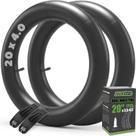 Câmara de ar PAKCHEF para bicicleta 20x4 com válvula Schrader, kit com 2 unidades