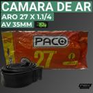 Câmara de Ar para Bicicleta Aro 27 X 1.1 4 AV 35mm Paco