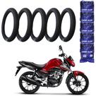 Câmara de Ar Pneu Aro 18 Moto CG TITAN FAN com 5 UNI 8454 BREMEN