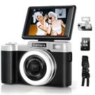 Cámara Digital Yatao 64MP 4K con Pantalla Giratoria y Luz LED, 64GB