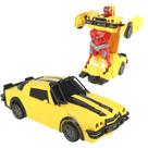 Camaro Solta Fumaça Brinquedo Bate e Volta Transformers Robô Com Som e Luz