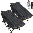 Camas de Camping ABORON 2 Unidades 190x71x36cm Dobráveis e Resistente