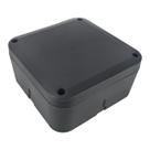 CamBox Lite 120 12x12 PP Preto Caixa de Passagem para Instalação Profissional de Câmeras CFTV