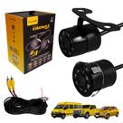 Câmera 2 em 1 com Imagem HD, LEDs de Visão Noturna e Linhas de Estacionamento Dinâmicas Câmera 2 em 1 com Imagem HD, LEDs de Visão Noturna e Linhas de Estacionamento Dinâmicas