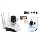 Câmera 3 Antenas Ip Onvif Wifi Wireless Robô Visão Noturna