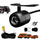 Câmera Automotiva Borboleta embutir 2 em 1 Visão Noturna com Linhas Guia colorida IP67 12V angulo 150 carro van pickup