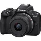 Câmera Canon EOS R50 Mirrorless com Lente RFS 1845mm IS STM Preta