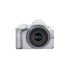 Câmera Canon Eos R50 Mirrorless Lente 18-45mm Branca