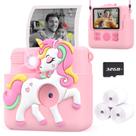 Câmera Careenoah Kids Instant Print 1080P com cartão SD de 32 GB
