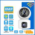 Câmera CCTV Sem Fio De Lente Dupla V380 pro 8MP WIFI Para Segurança Residencial Inteligente Com