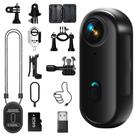 Câmera corporal 4K Mini câmera de ação vestível 800mAh 256GB