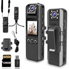 Câmera Corporal KSADBOSSBO Ultra 4K - Lente Giratória 180° - 128GB