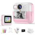 Câmera Dafotil Kids 1080P Instant Print 32GB rosa+3Y