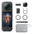 Câmera de Ação Insta360 X5 Kit Essentials Bundle Bateria e Stick 114cm Preta