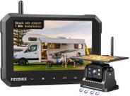 Câmera de backup sem fio FEISIKE Magnetic Solar para caminhão RV