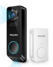 Câmera de campainha de vídeo de segurança PHILIPS Wireless 2K FHD