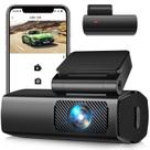 Câmera de carro Dash Cam EUKI 1080P WiFi 170 de grande angular