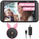 Câmera de carro de bebê Babyvue BV2 4,5" 1080P alimentada por USB IR Night