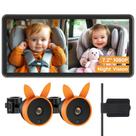 Câmera de carro de bebê Babyvue para 2 crianças 7,2" HD 1080P Night Vision