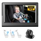 Câmera de carro de bebê BTLMEMO BM200 4,3" HD Night Vision preta