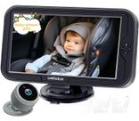 Câmera de carro de bebê LeekoOluu 1080P HD Crystal Night Vision