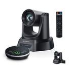Câmera de Conferência TONGVEO 4K AI PTZ com Zoom Óptico 20X e Caixa de Som Bluetooth