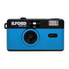 Câmera de filme analógico Ilford Sprite 35-II reutilizável 35mm azul/preto