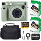 Câmera de filme instantâneo Fujifilm Instax Wide 400 (verde sálvia)