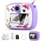 Câmera de impressão instantânea YOZISS Kids, tela de 2,4", zoom 8x