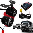 Camera de ré 2 em 1 Borboleta Universal inversão de imagem 12v 24v caminhao onibus van a prova dagua IP68 Angulo 180 Alta Resolução 720P Cabo de 15m