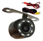 Câmera de ré veicular alta resolução 12v com leds