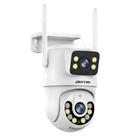 Câmera De Segurança a Prova de água Lente Dupla APP YOOSEE IP66 Camera IP WiFi 360 COR:branco