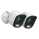 Câmera de segurança Amcrest ProHD 2MP Outdoor, pacote com 2 unidades, branca