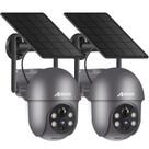 Câmera de segurança ANRAN 3MP Wireless Outdoor com 2 unidades solares
