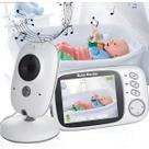 Camêra De Segurança Babá Eletrônica Baby Monitor VB603 Mede Temperatura Sem Fio Digital Tela Colorida